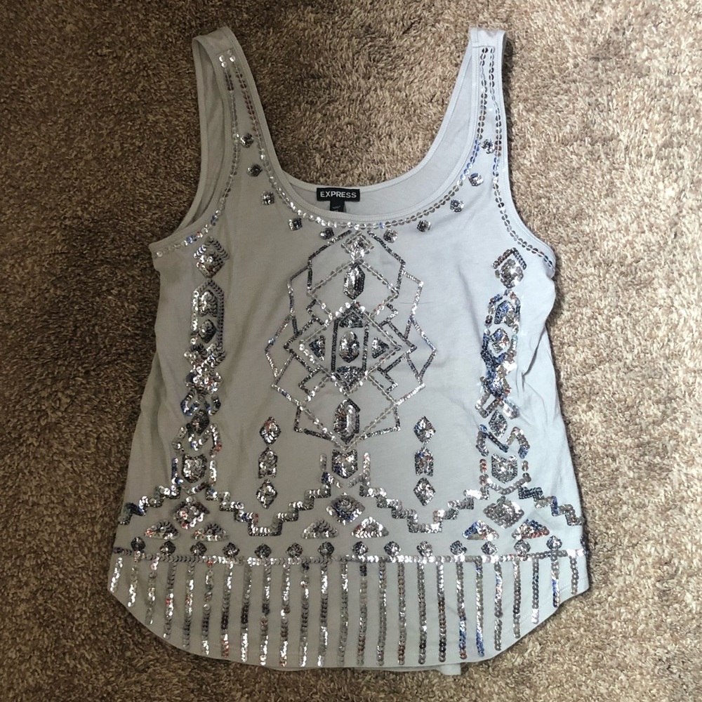 Express Sequin Tank Top NWT/ XS